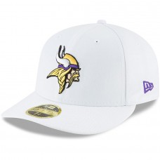Men's Minnesota Vikings New Era White Omaha Low Profile 59FIFTY Fitted Hat 3156599